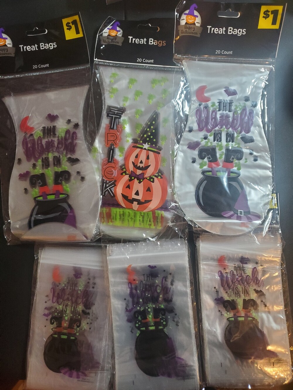 6 Packs Halloween Treat Bags